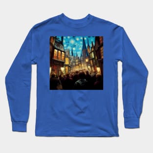 Starry Night in Diagon Alley Long Sleeve T-Shirt